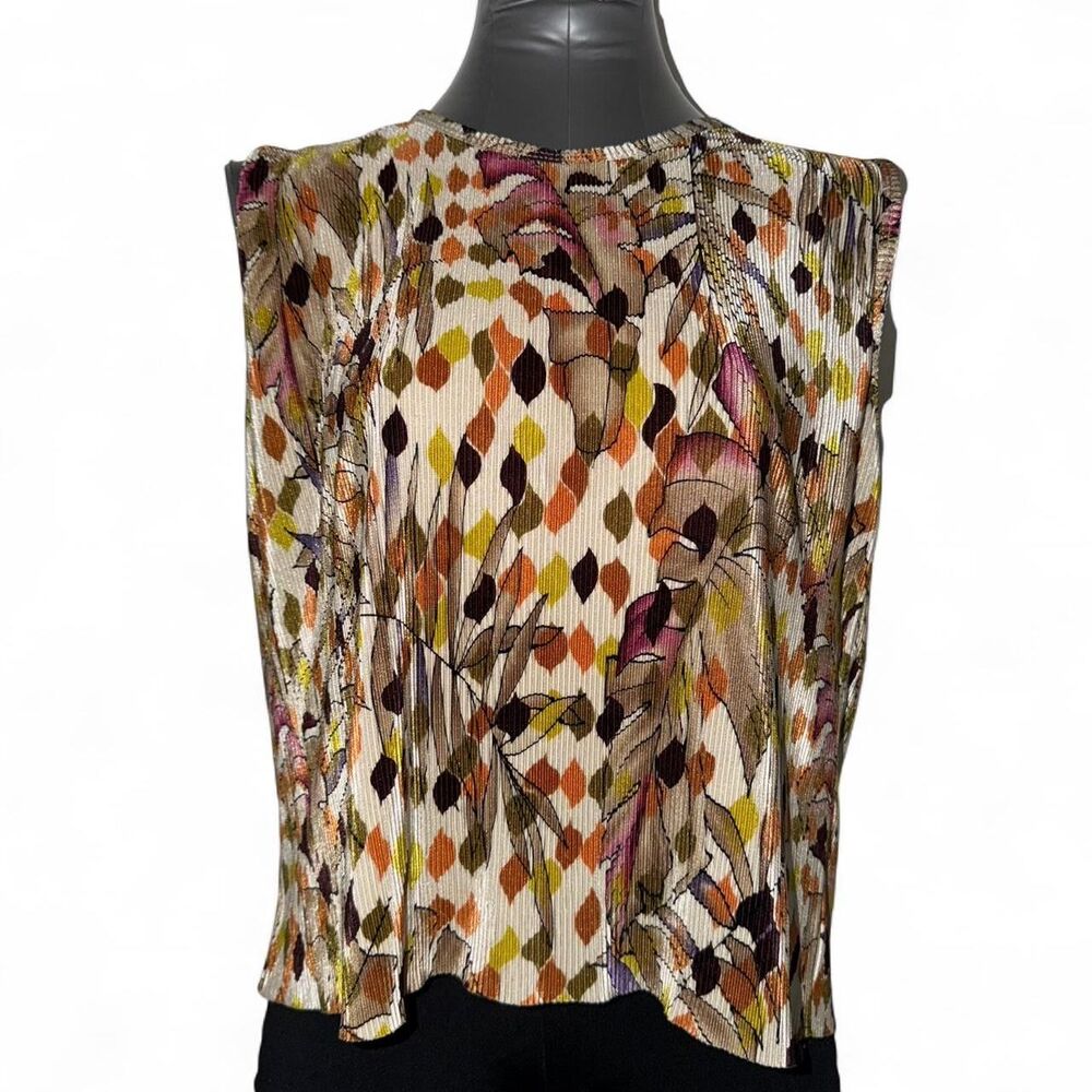 Plisse Women's multi Blouse
